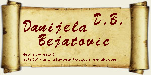 Danijela Bejatović vizit kartica